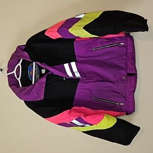 Vintage Weekends Neon Ski Coat